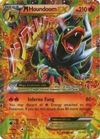 M Houndoom EX - 21/162 - Breakthrough - (Moderately Played)